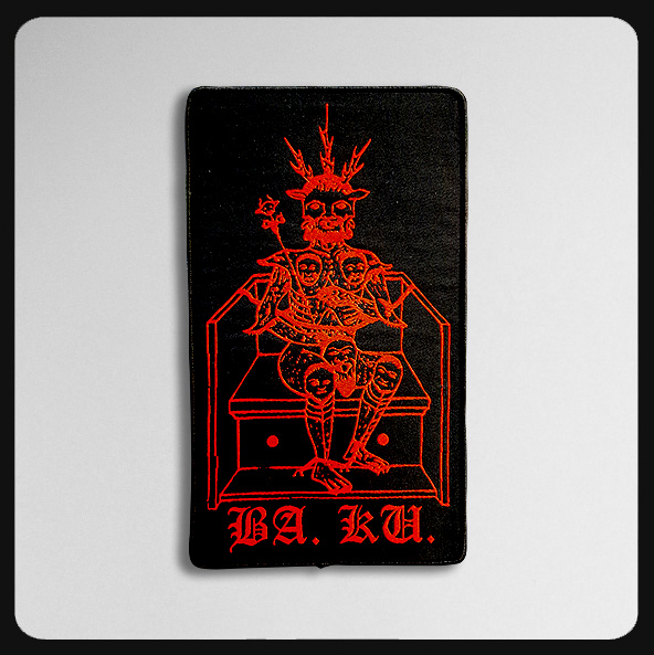 Barrier Kult BA. KU. Blood Throne Woven 8" x 4 1/2" Patch