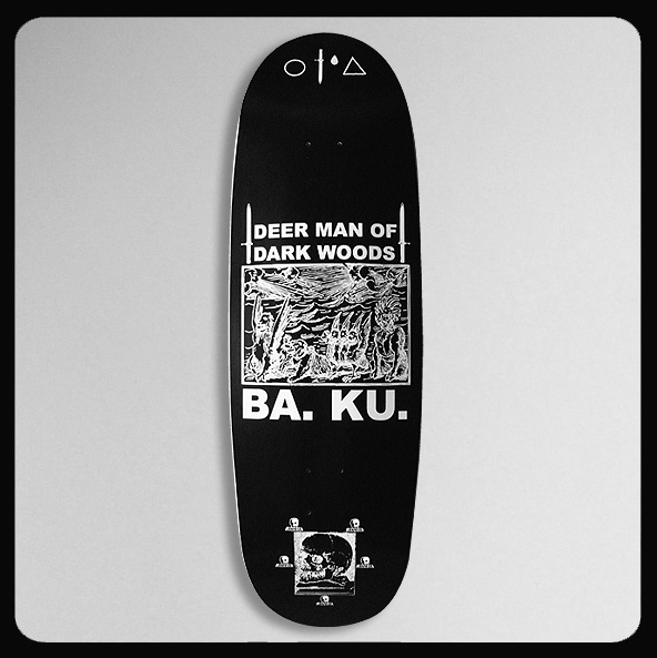 10" x 32 1/2" BA. KU. Deer Man of Dark Woods Reissue Football