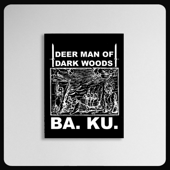Barrier Kult BA. KU. Deer Man of Dark Woods Sticker