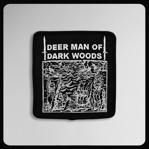 BA. KU. Deer Man of Dark Woods Woven 3\" x 3\" Patch