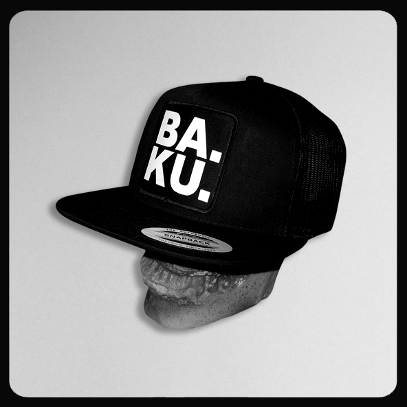 Barrier Kult BA. KU. Stacked Block Black Mesh Cap