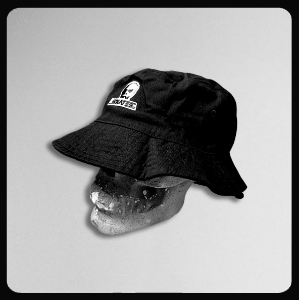 Skull Skates Black Cotton Bucket Hat