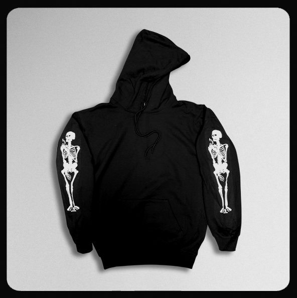 Crystal Ocean Skeleton Hoody