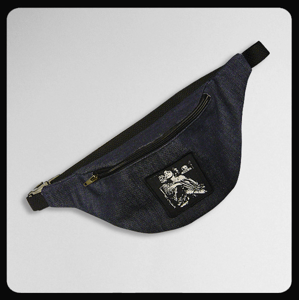 Skull Skates Denim Death Cuddle Hip Pack