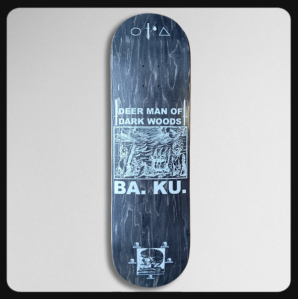 8 3/4" x 32" BA. KU. Deer Man of Dark Woods Twin Tech