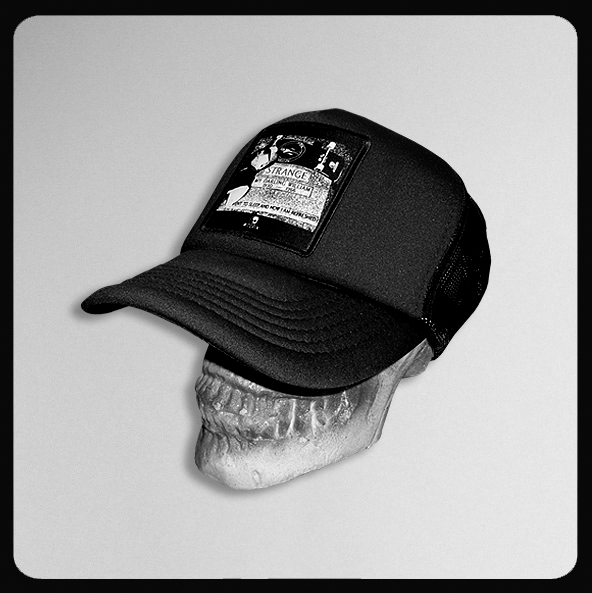 Duane Peters Strange Black Foam Mesh Trucker Cap