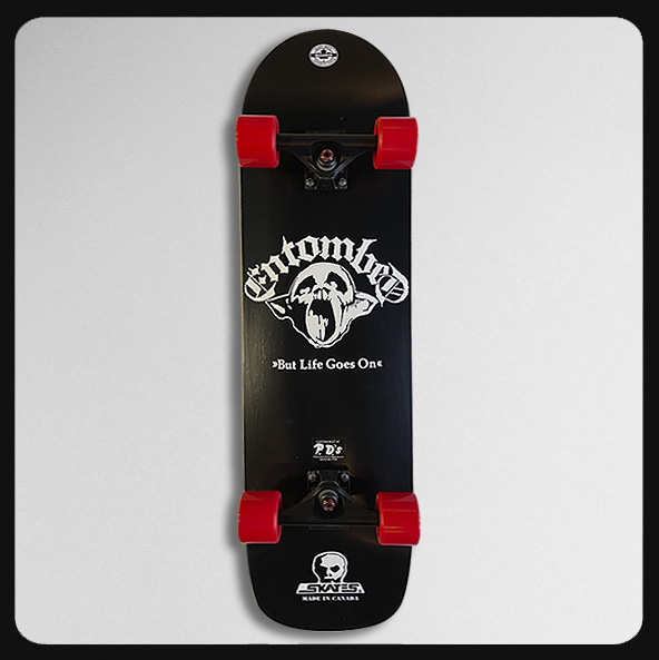 *9.125\" x 33\" Entombed Hardcore Complete Skateboard