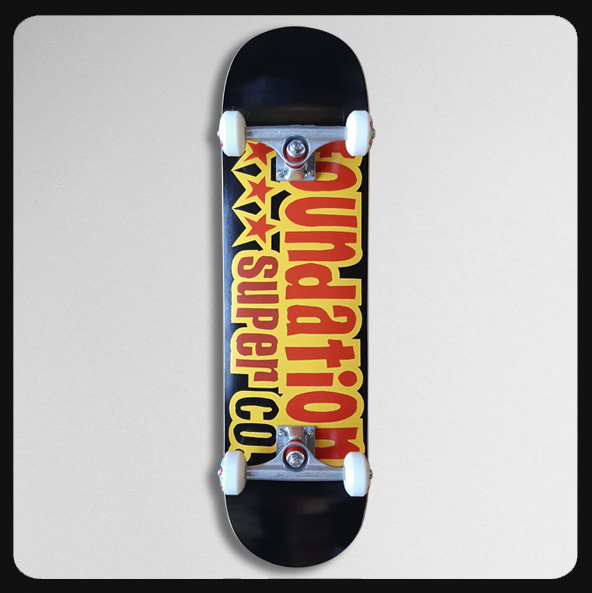 *8.13" x 31.5" Foundation 3 Star Complete Skateboard