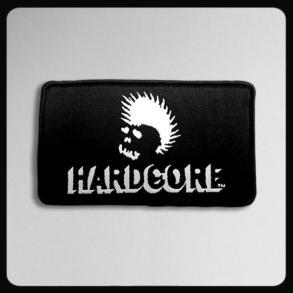 Hardcore Woven 4\" x  2 1/4\" Patch