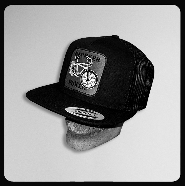 Klunker Power Black Cotton Mesh Trucker Cap