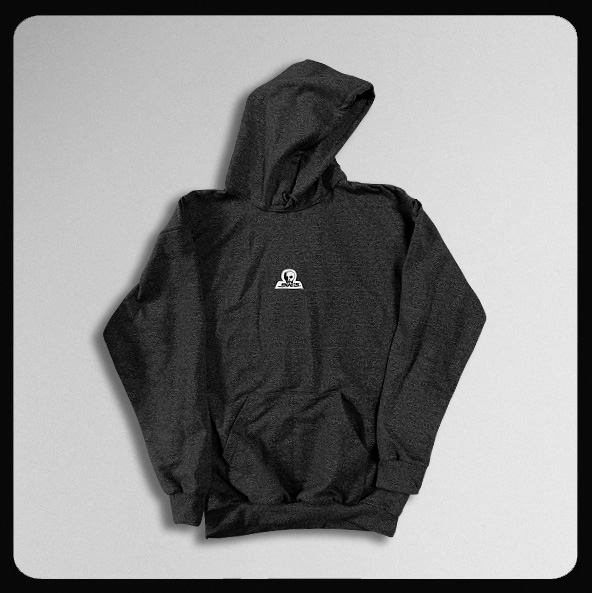 Logo Patch Hoody Charcoal