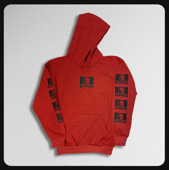 Skull Skates Surf Box Logo Red Hoody