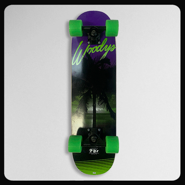 *7.5" x 27.75" Woodys Palm Tree Complete Skateboard